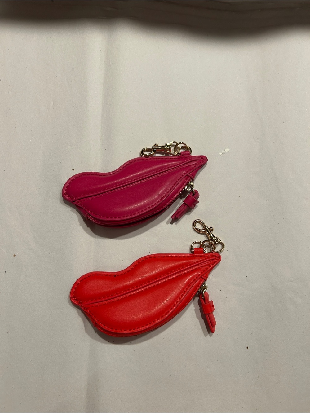 Diane Von Furstenberg Lip Coin Pouch in Red or Hot pink